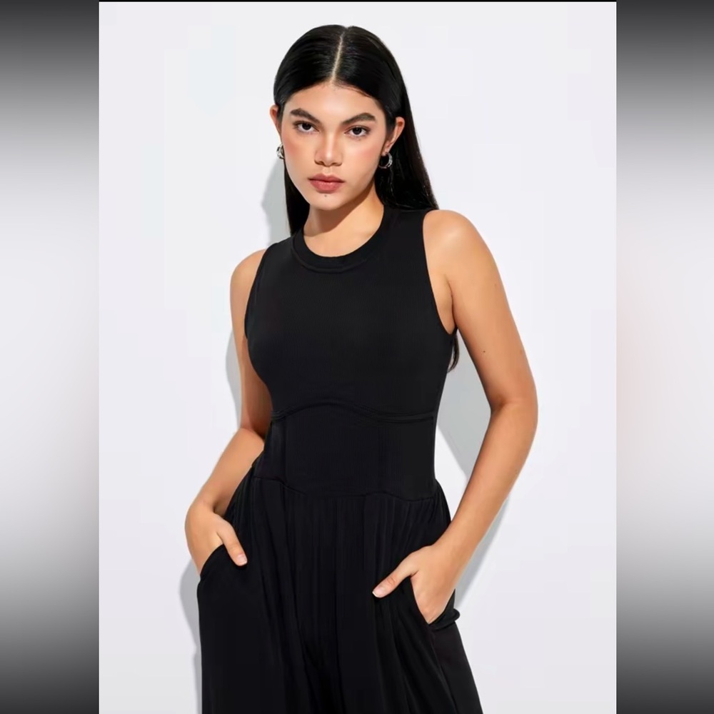 Black Jumpsuit/Romper - Picture 2 of 10